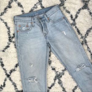 Levi’s 501 cropped tapered jeans
